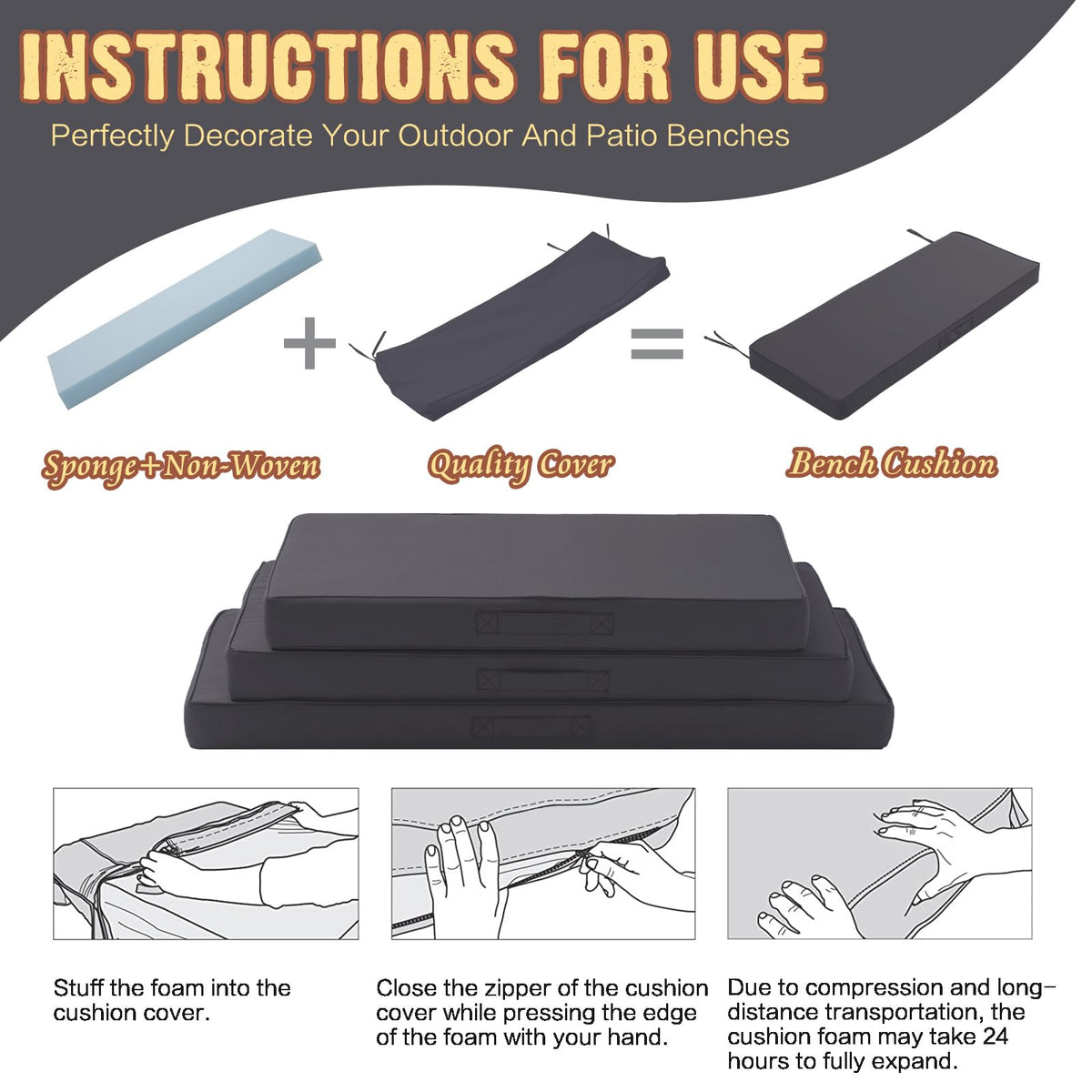 YIJIAN HOME cushion shows reinforced edge stitching for long-lasting durability.