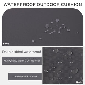 YIJIAN HOME waterproof fabric bench cushion protects against rain and stains outdoors.