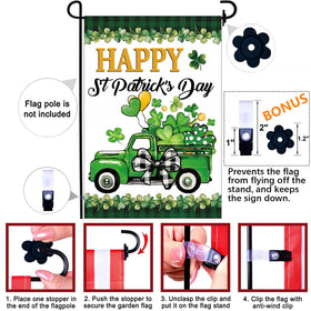 Yileqi weatherproof outdoor flag closeup shows fade-resistant print.