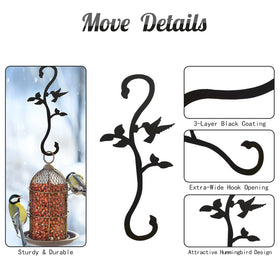 YILONGDA wind-chime-extension-hook creates elegant outdoor accents while supporting wind chimes.