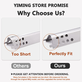 Yiming burner set for Char-Broil Performance 5 Burner, reliable stainless steel.