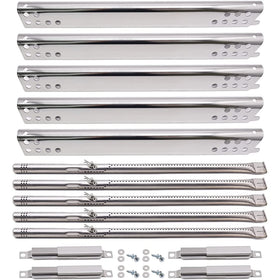 Yiming grill burners 5-pack for Char-Broil Performance grills, durable stainless steel.
