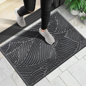 Yimobra Artistic Line doormat showing stylish, durable front-door design