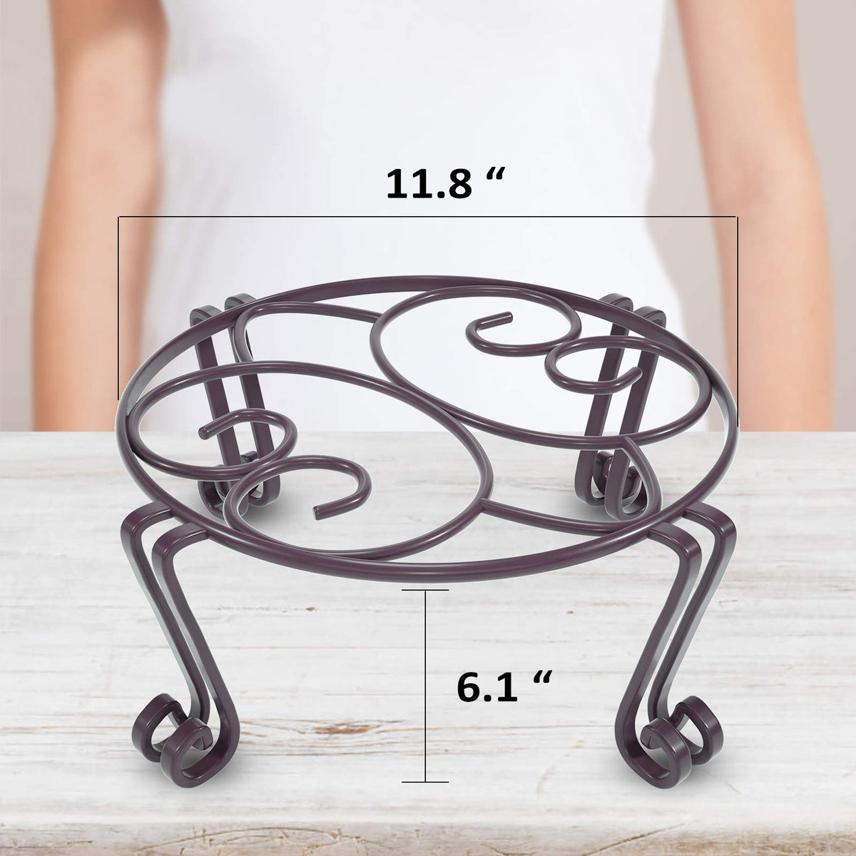 Yimobra 11.8 inch diameter stand ready for large pots