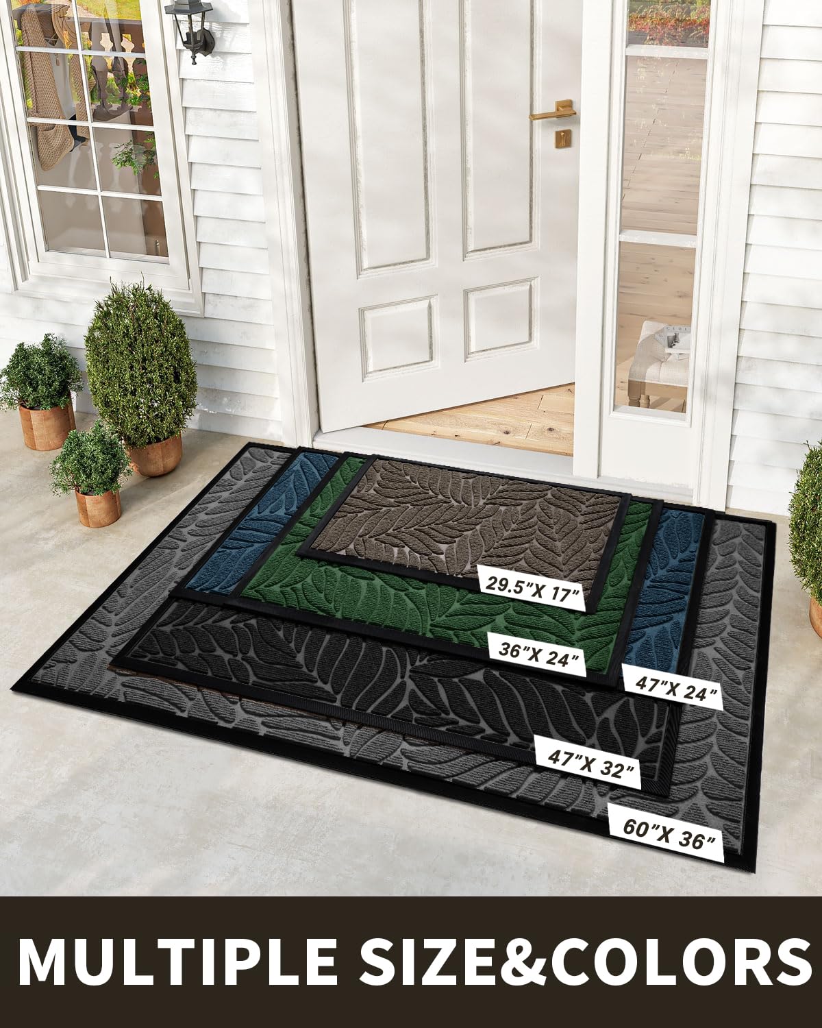 Yimobra mat with non-slip rubber backing stays firmly in place