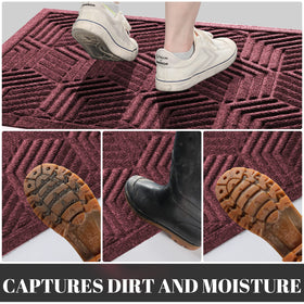 Yimobra front mat offers versatile use indoors or outdoors at entrances.
