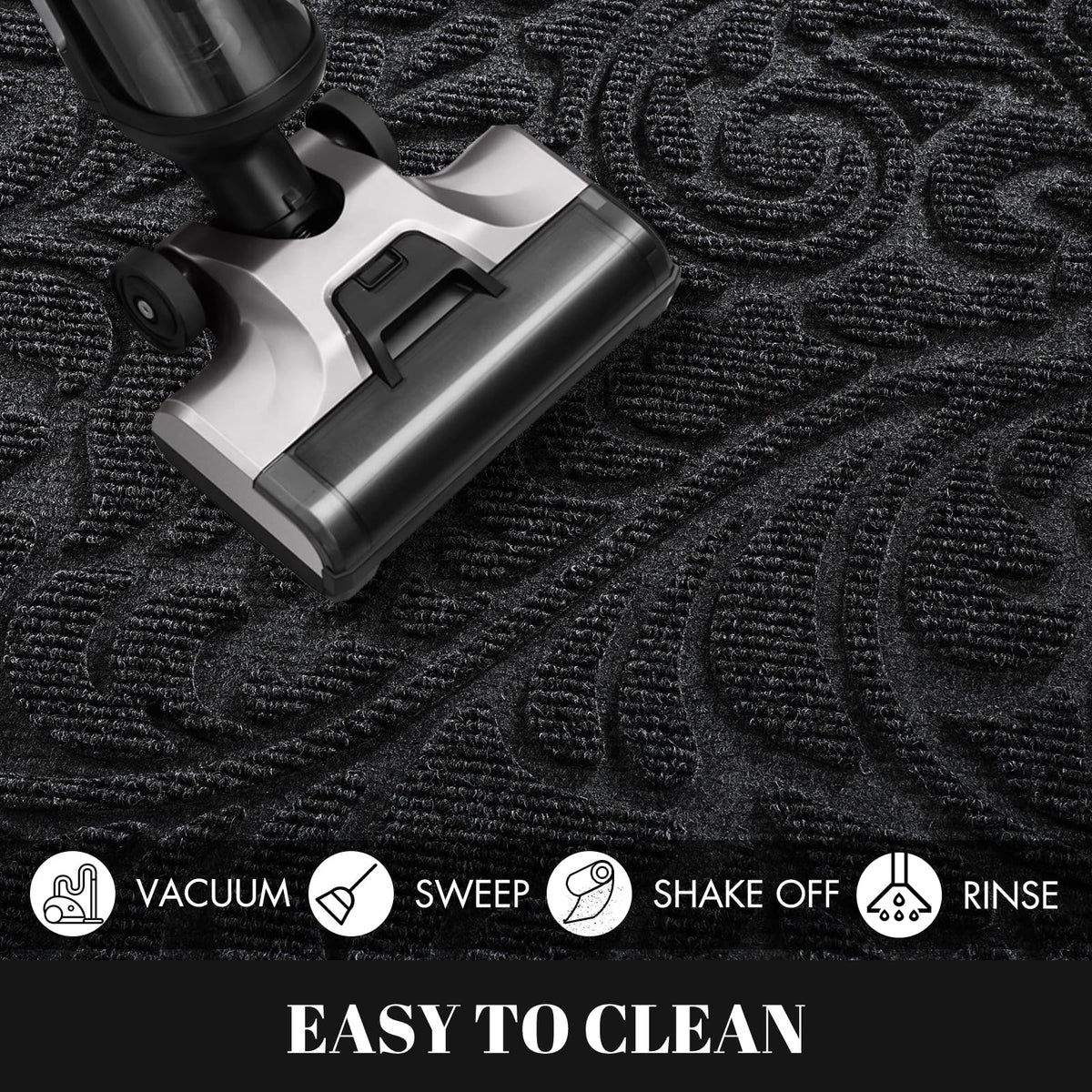 Yimobra garage/porch mat offers heavy-duty protection against mud