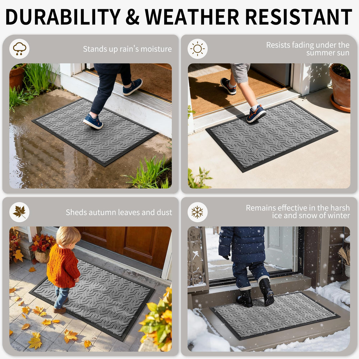 Yimobra easy-clean mat for quick hose rinse maintenance.