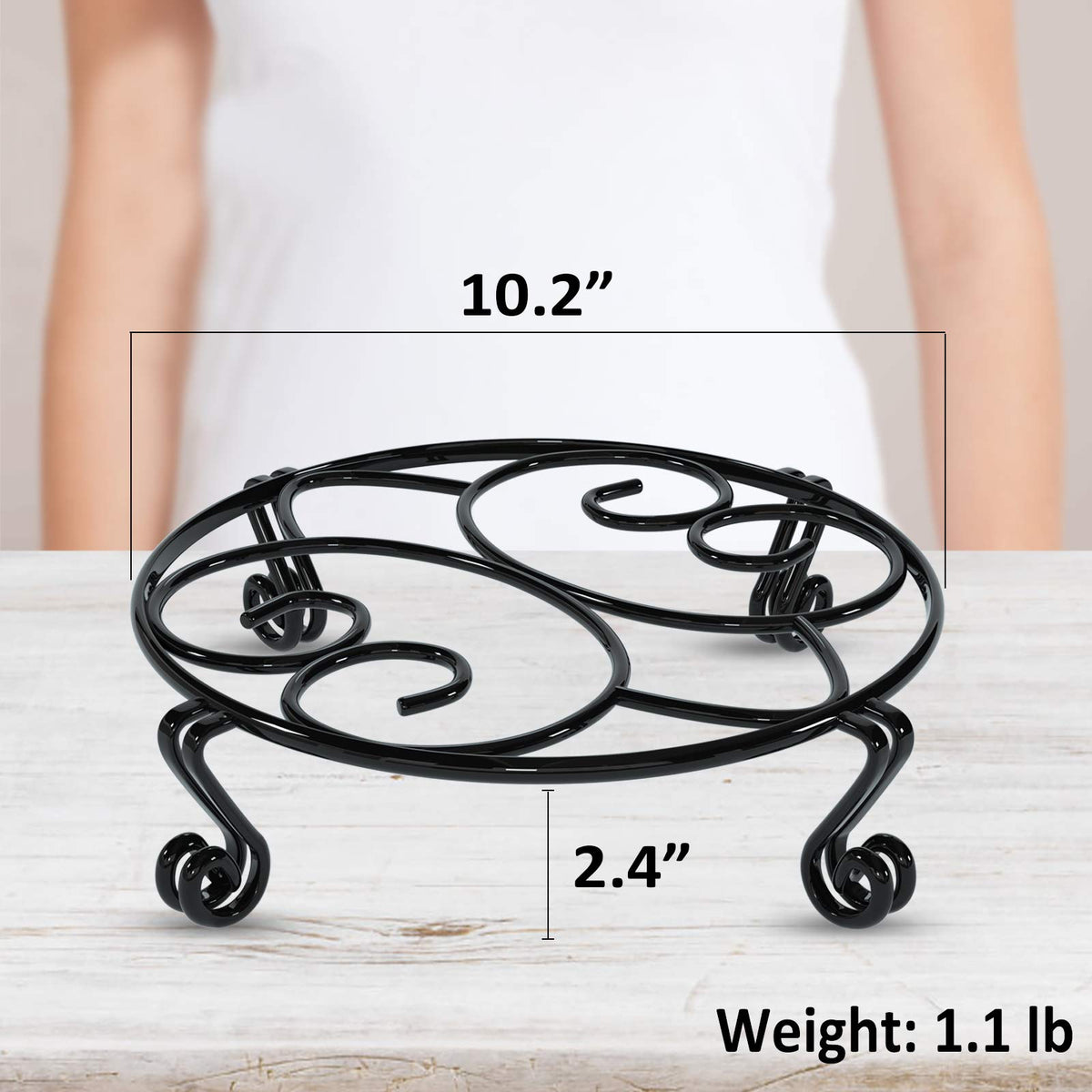 Yimobra Original plant stand is suitable for both indoor and outdoor use.