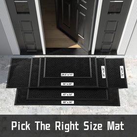Yimobra outdoor entry mat with non-slip backing for safety