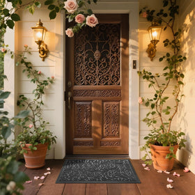 Yimobra outdoor mat prevents water and mud from reaching indoor floors.
