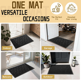 Yimobra mat fits porches, garages, and patios for versatile use.