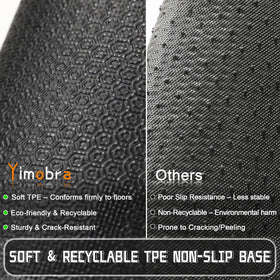 Yimobra heavy-duty door mat endures rain, sun, and snow while remaining flexible.