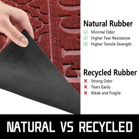 Yimobra red weatherproof mat for all-weather entrances.