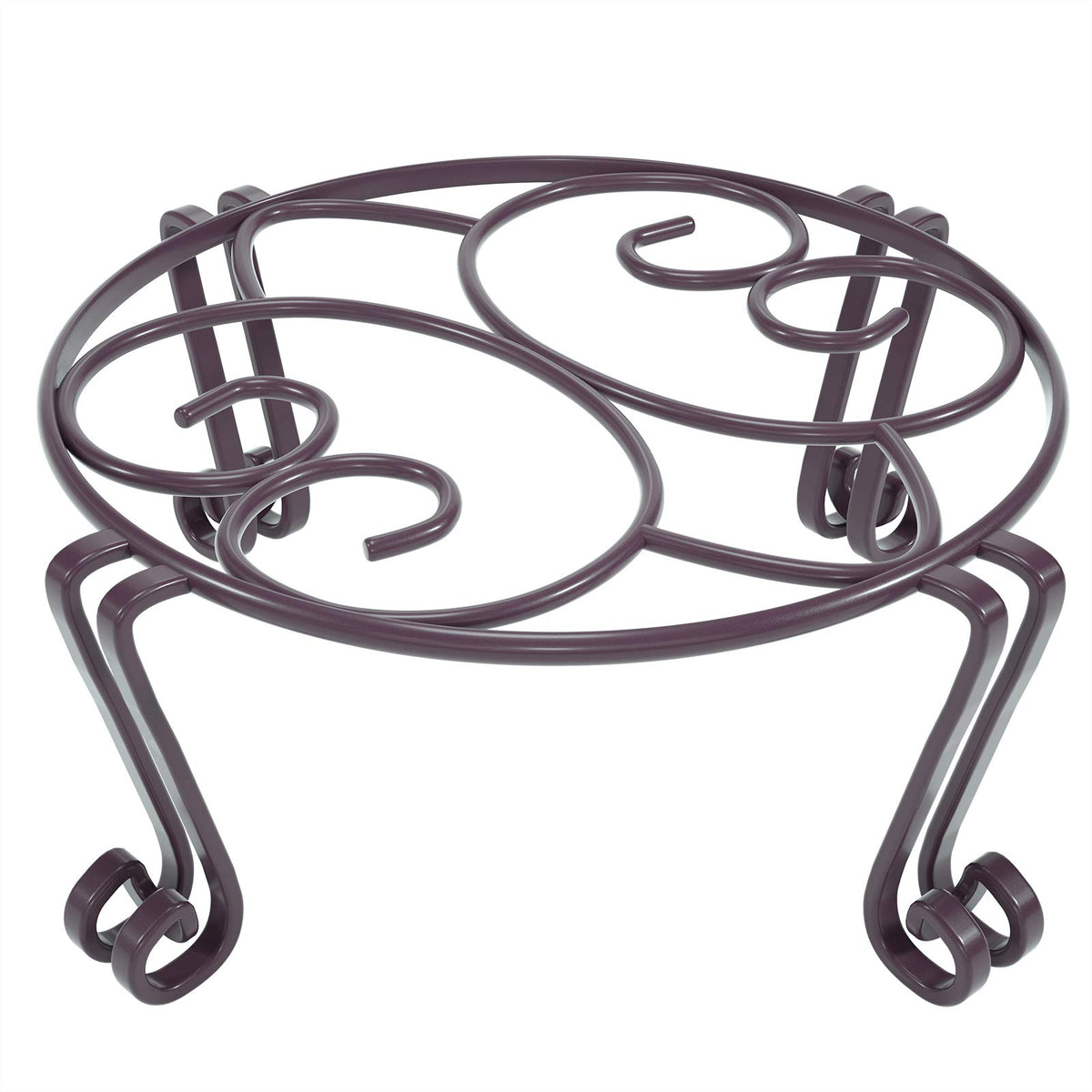 Yimobra tall plant stand outdoor bronze, sturdy iron construction for heavy pots