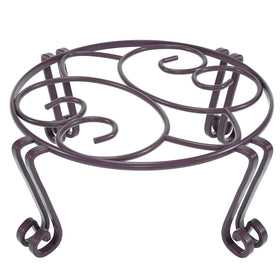 Yimobra tall plant stand outdoor bronze, sturdy iron construction for heavy pots