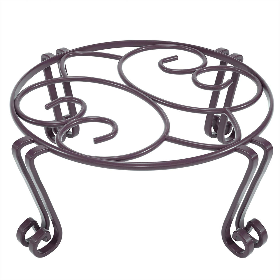 Yimobra tall plant stand outdoor bronze, sturdy iron construction for heavy pots