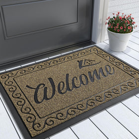 Yimobra Welcome Mat dirt trap surface captures mud and dust at the door, keeping interiors clean.