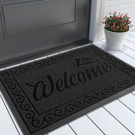 Yimobra welcome mat dirt-trap catches debris at the doorway for a cleaner entry