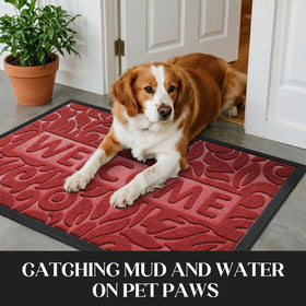 Yimobra Welcome Mat slim-profile design fits under most doors for smooth passage