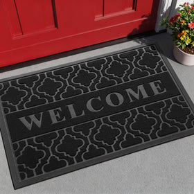 Yimobra Welcome Mat with groove pattern traps dirt at the entrance
