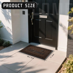 Yimobra welcome mat has a low profile 0.25 inch height for smooth door clearance