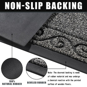 Yimobra welcome mat low-profile 6.35mm fits without tripping or interfering with doors.