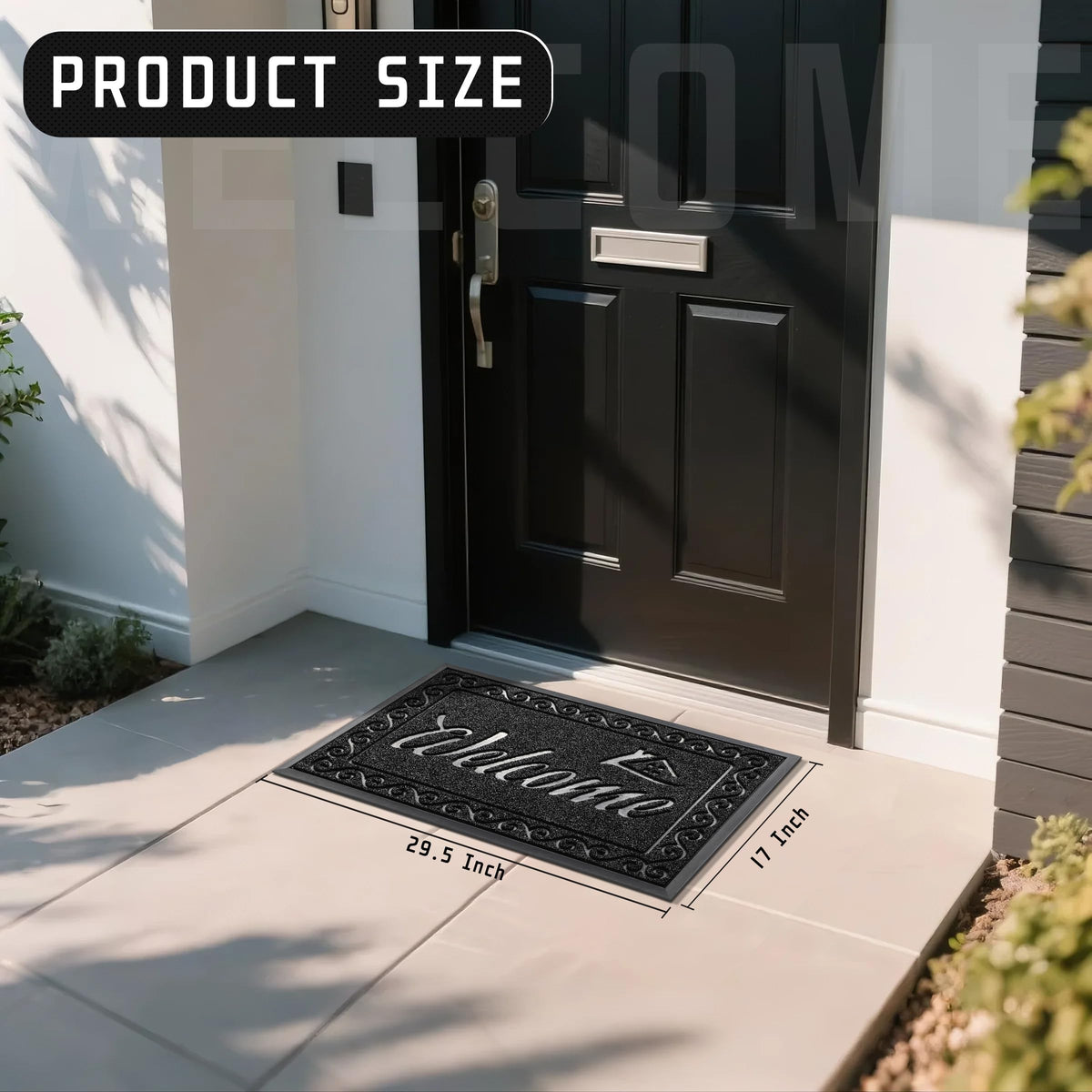 Yimobra welcome mat low-profile design enables smooth door operation