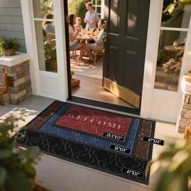 Yimobra mat with non-slip backing provides secure, stay-put footing