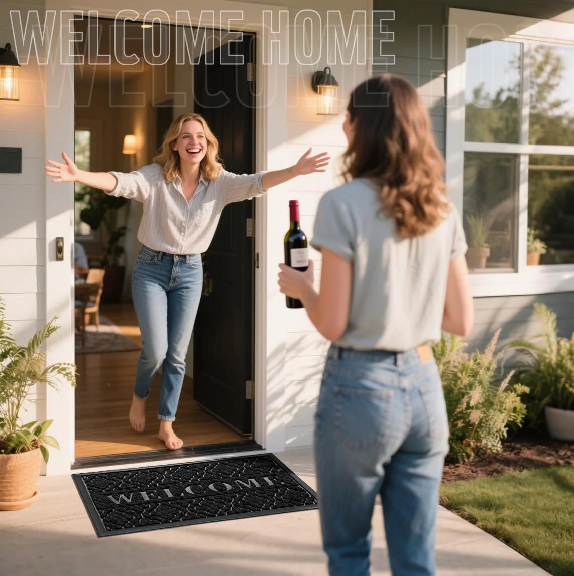 Yimobra mat with non-slip backing stays securely in place