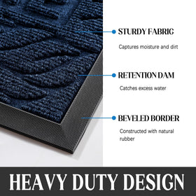 Yimobra mat captures dirt and moisture from shoes at entry