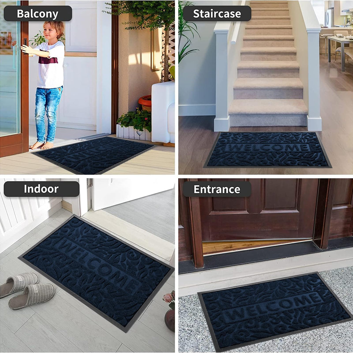 Yimobra mat with non-slip backing stays in place