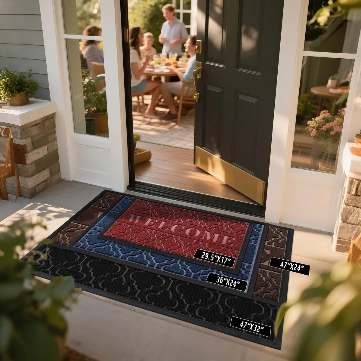 Yimobra Welcome Mat rugged and sturdy for year-round use.