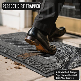 Yimobra sturdy beveled edges trap water and protect floors from splashes