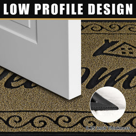 Yimobra Welcome Mat is sturdy yet flexible for many entryways.