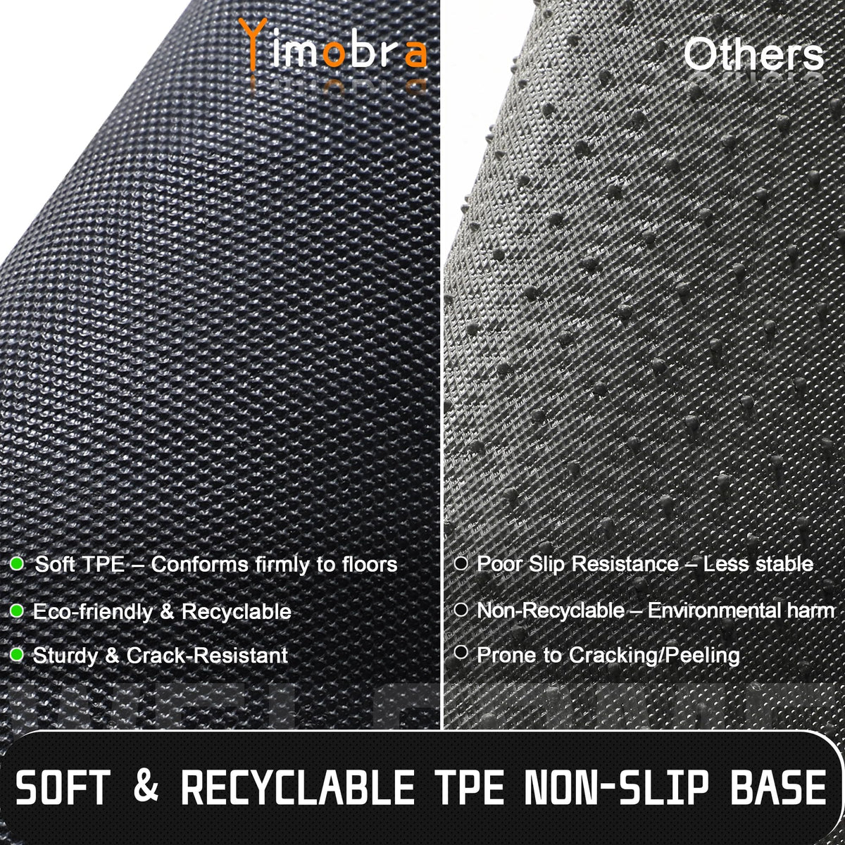Yimobra welcome mat sturdy versatile build for indoors or outdoors