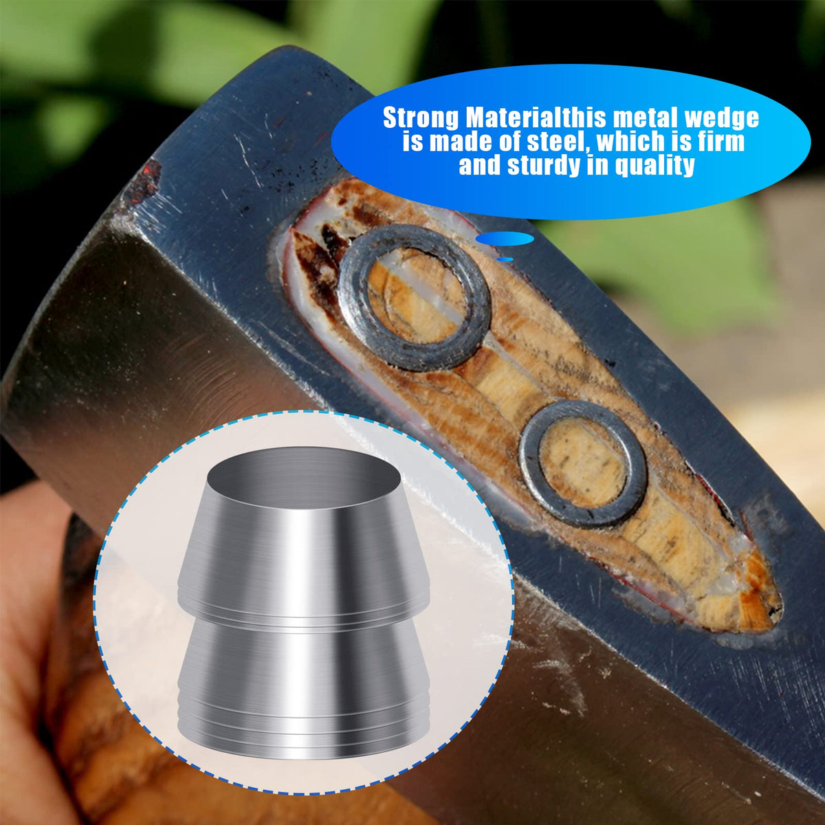 YINARONG 8mm wedge for axe handles ensures tight fit
