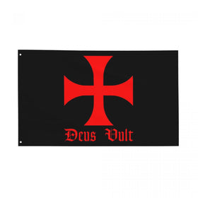 YINGFAN Crusader flag 3x5ft ready for outdoor pole display