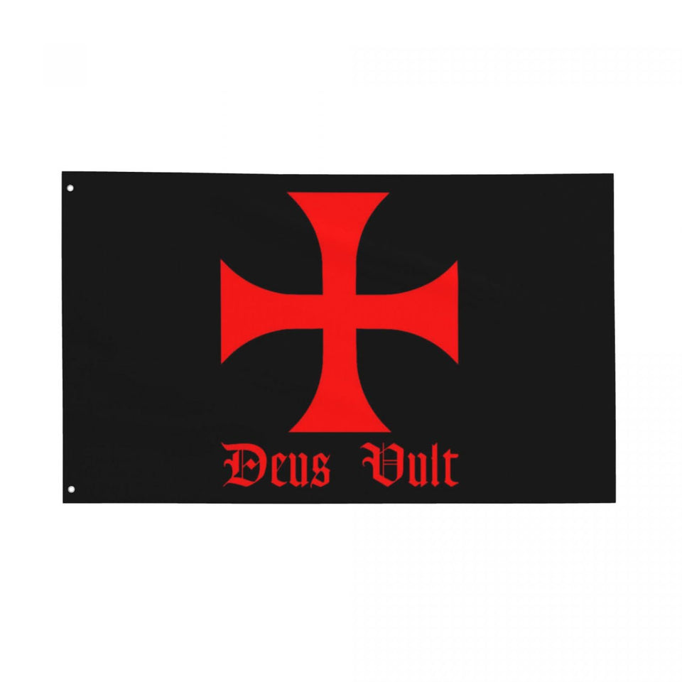 YINGFAN Crusader flag 3x5ft ready for outdoor pole display