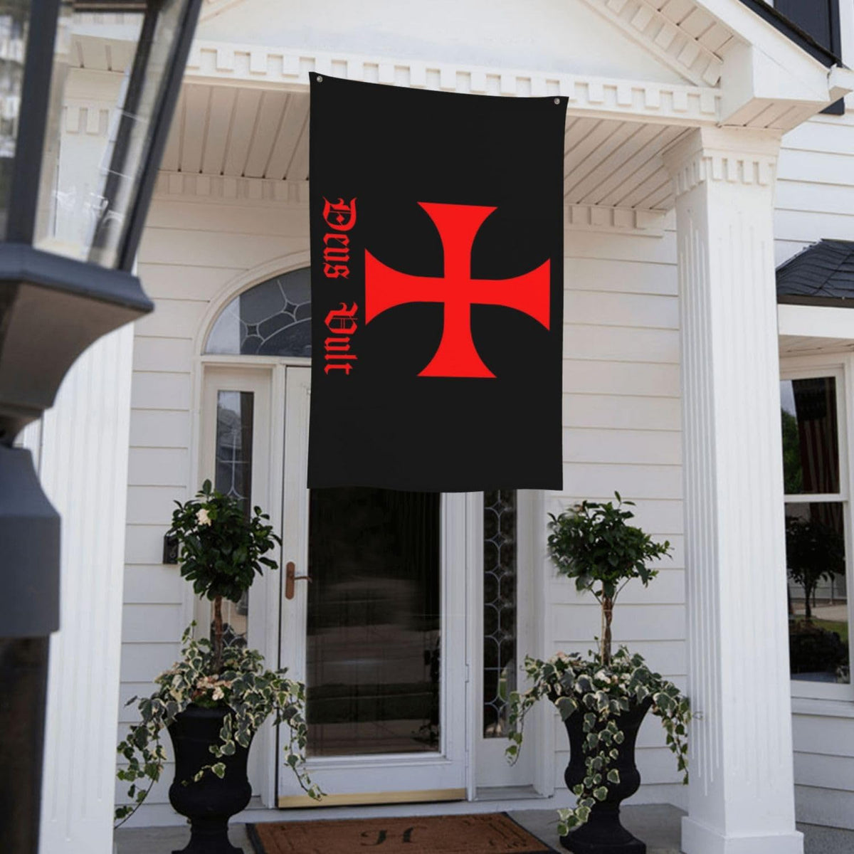 YINGFAN Jerusalem Cross banner with vivid colors for events