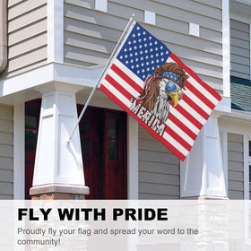 YINGFAN flag ready for porch or tailgate display with easy setup