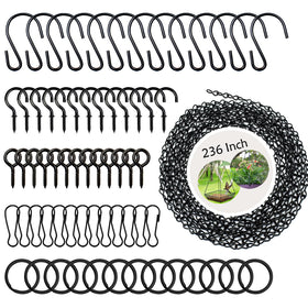 YINGFENG 236-inch black hanging chain kit ready for versatile indoor and outdoor use.