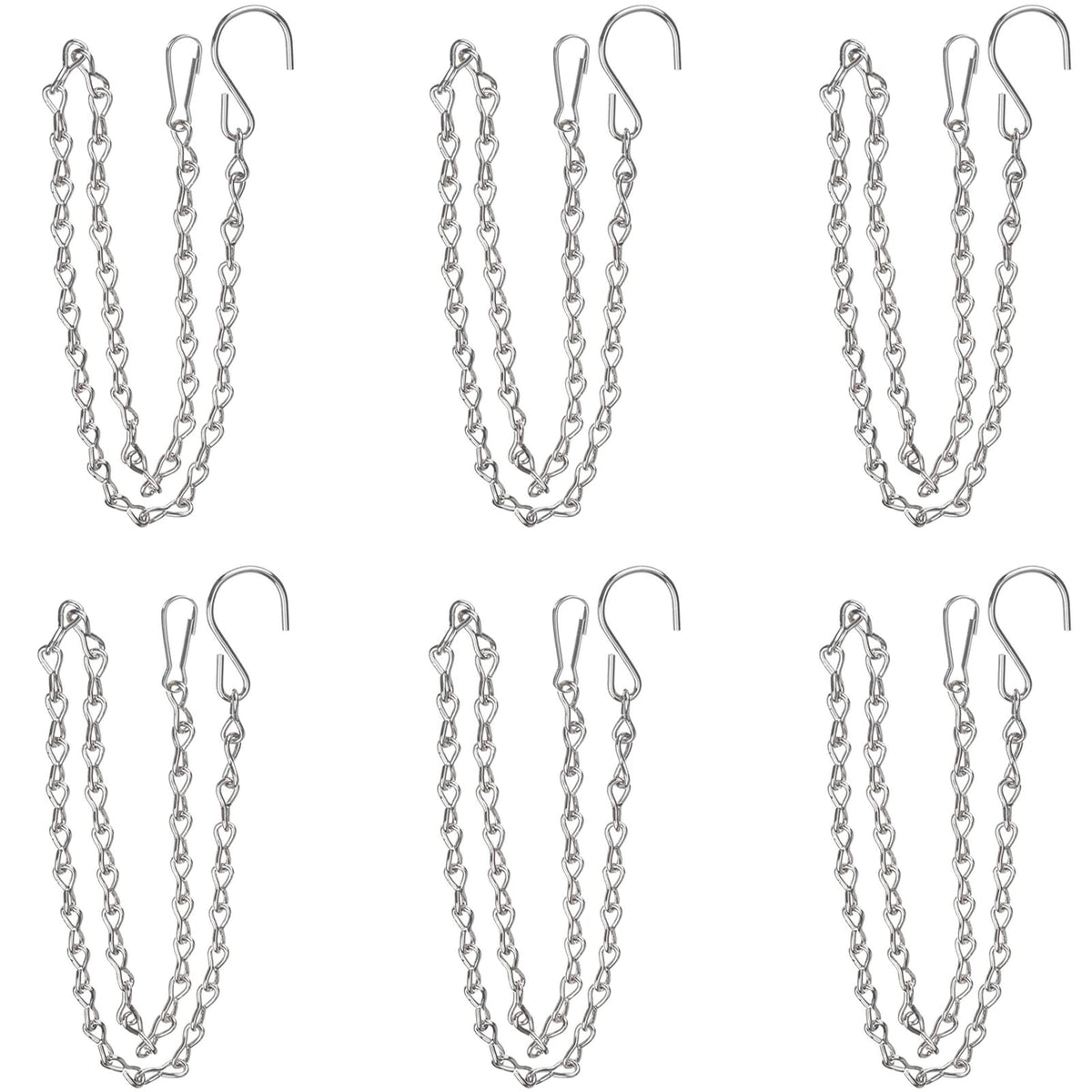 YINGFENG 6-pack hanging chain for bird feeders demonstrates sturdy, weatherproof support.