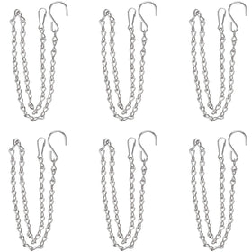 YINGFENG 6-pack hanging chain for bird feeders demonstrates sturdy, weatherproof support.