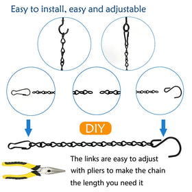 YINGFENG 13-piece S-hooks set for quick, secure hanging adjustments.