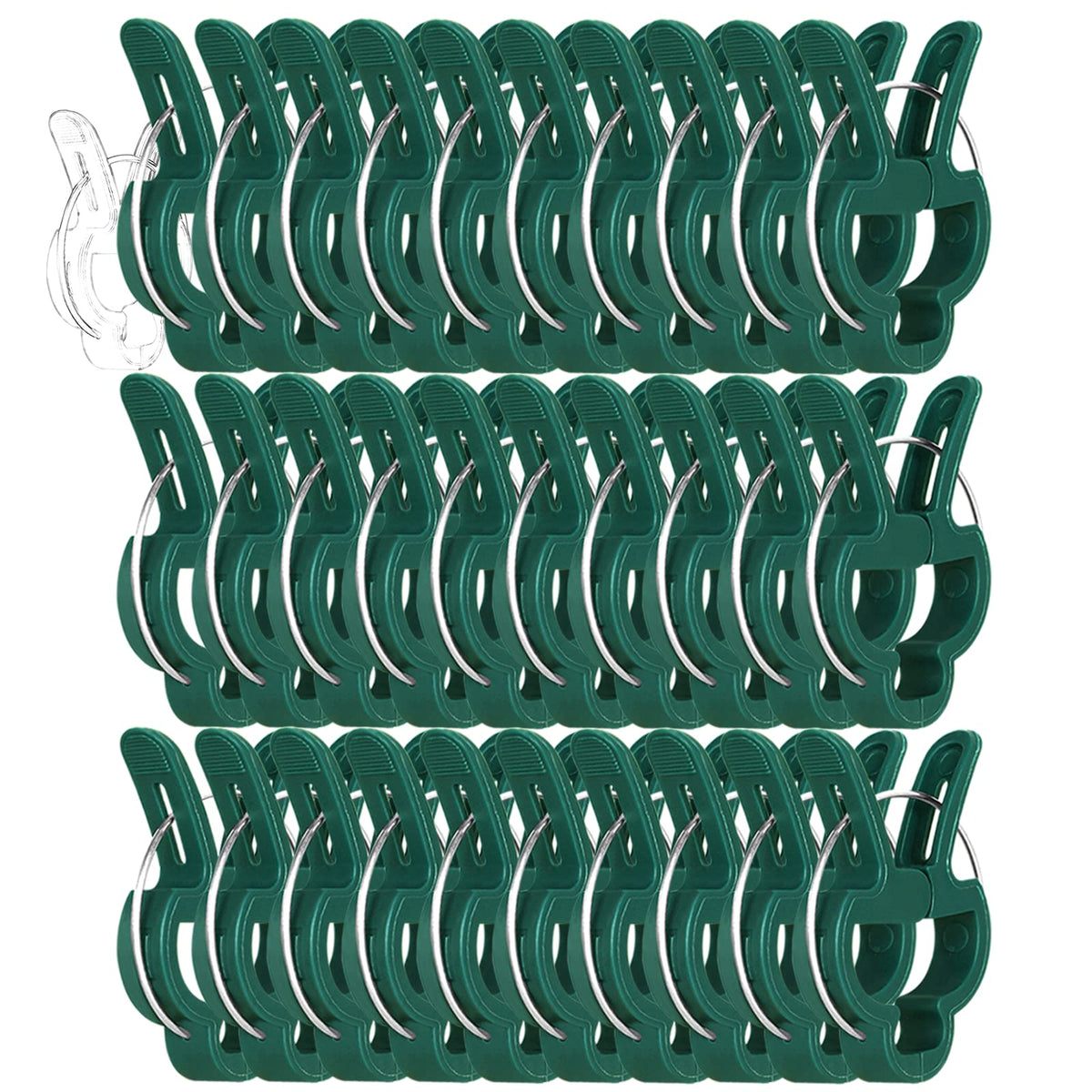 Yinghezu 30 pcs plant clip on stems provides secure support for upright growth.