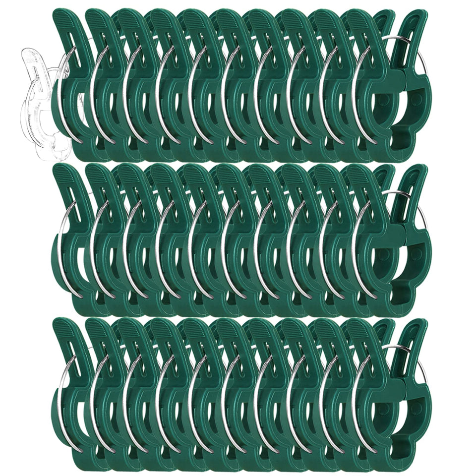 Yinghezu 30 pcs plant clip on stems provides secure support for upright growth.