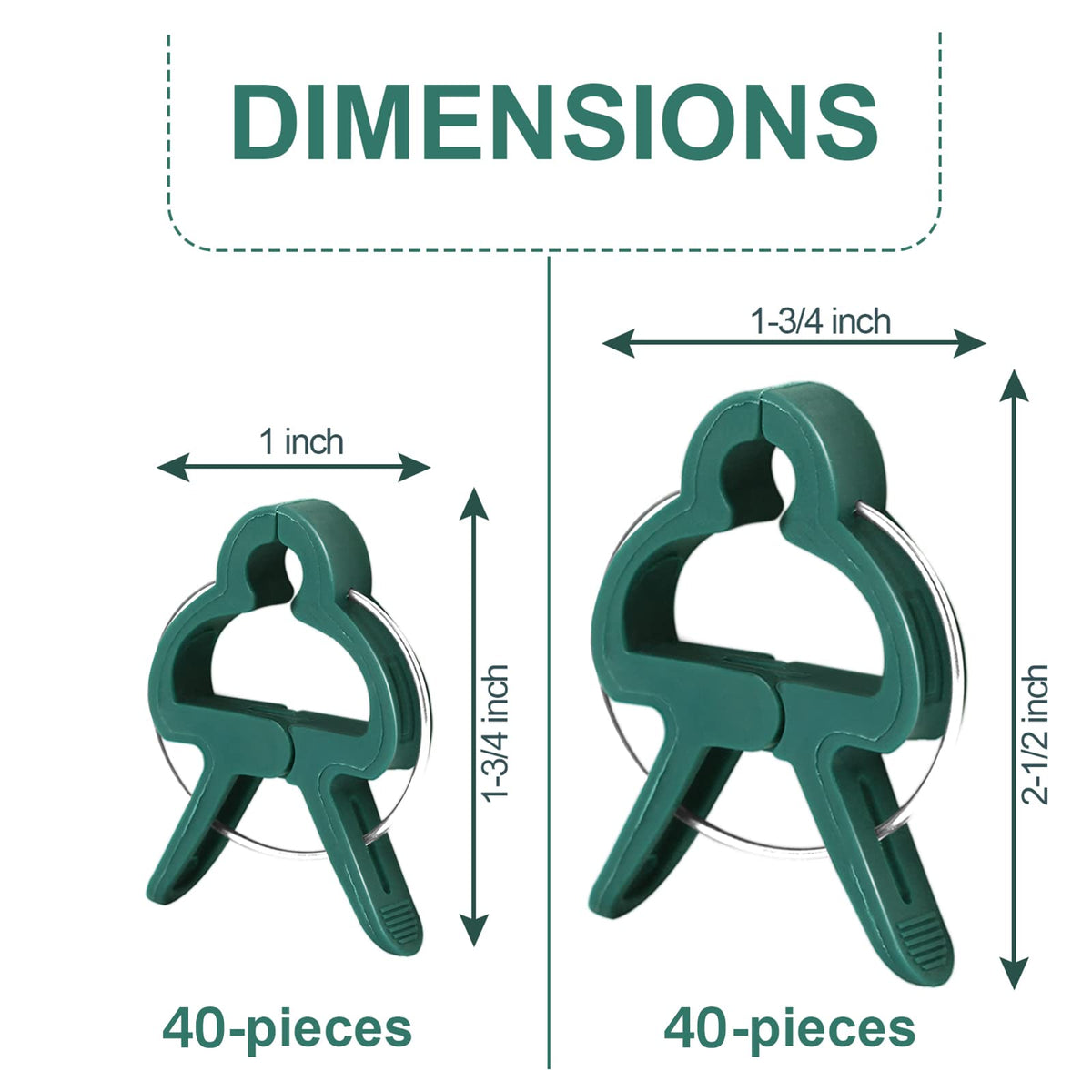 Yinghezu weatherproof non-rusting clips enduring garden conditions