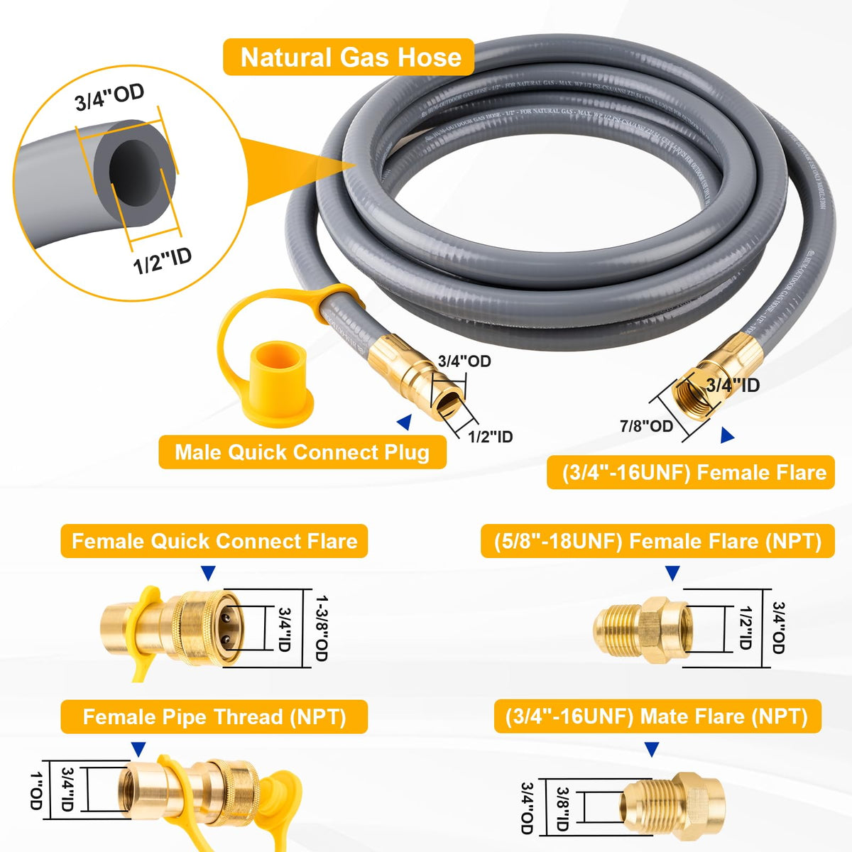 YINGKESI brass quick connect fittings enable tool-free connections for outdoor gas lines