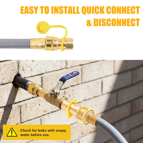 YINGKESI leak restrictive design helps safe setup with soapy water leak checks